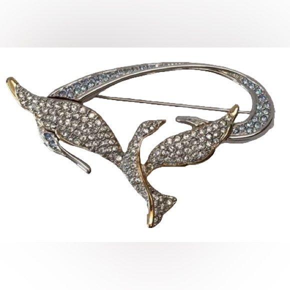 1999 Authentic Swarovski “Freedom Dove” Rhinestones Brooch - Picture 8 of 8